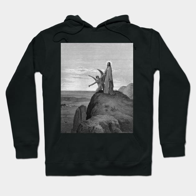 High Res Gustave Doré The Temptation of Christ 1866 Hoodie by tiokvadrat